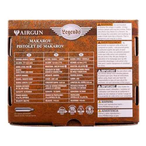Umarex Legends Makarov All Metal .177 Caliber BB Gun Air Pistol