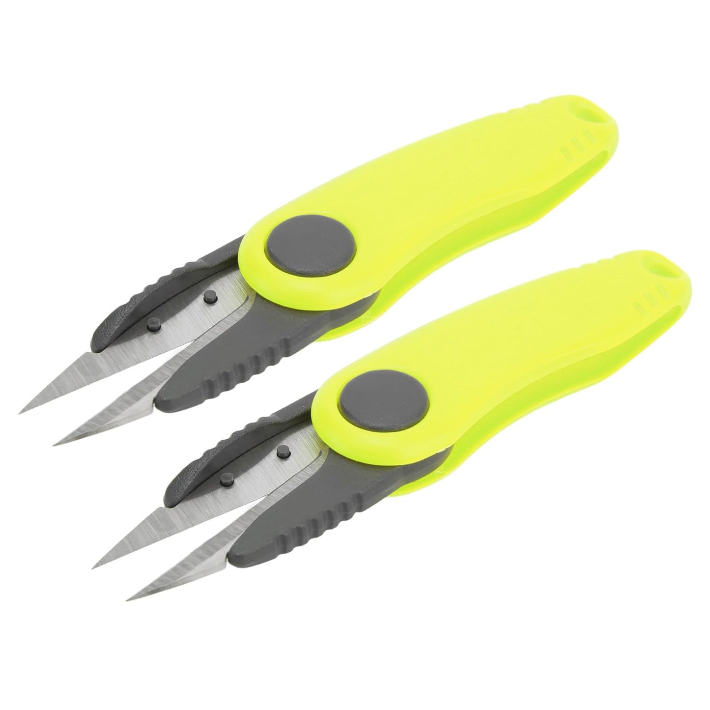 2 Pack Badminton & Fishing Line Scissors, Fast Shrimp Shaped, Outdoor Portable Foldable, Ideal for Fishing Line Clipping