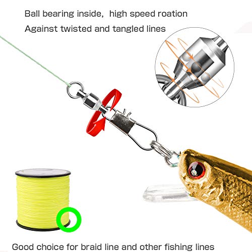 Fishing Swivel Snap Set 50.1lb 25 Pcs High Strength Saltwater Interlock Tackle