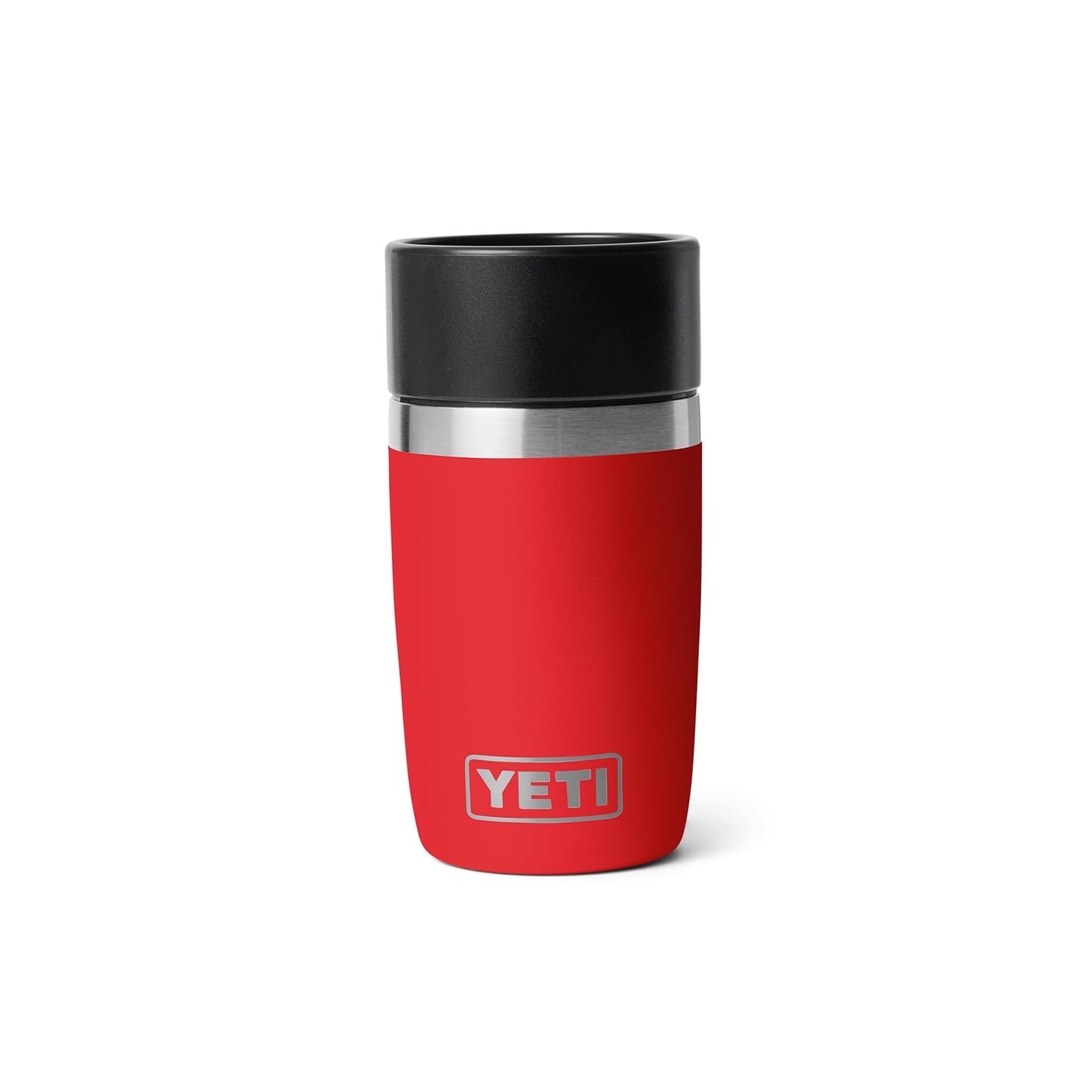 YETI Rambler 8 oz Travel Bottle, Stainless Steel, Vacuum Insulated with Leakproof Commuter Cap, Rescue Red