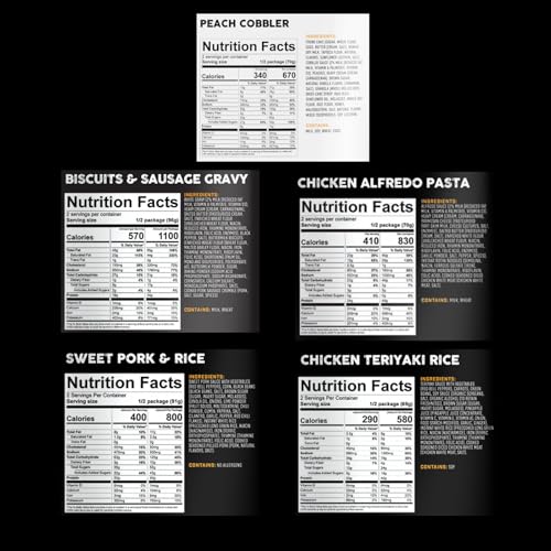 Peak Refuel Bulk Meal Packs | 100% Real Meat | Premium Freeze-Dried Meals for Backpacking, Camping & Survival | MRE Emergency Food (Outdoor Meal Box)