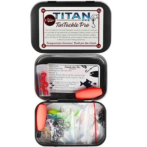 TinTackle Pro ? Compact Survival Fishing Kit with Mini Finger Reel | Ultralight Emergency Fishing Gear for Camping, Hiking & Outdoor Survival