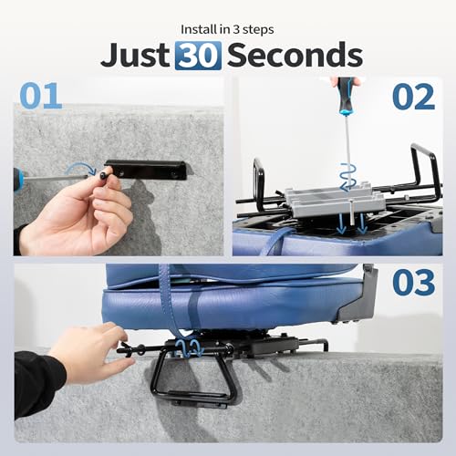 1 pcs Boat Seat Swivel Base - Adjustable Clamp-On 7.5-18 Inch Marine Mount