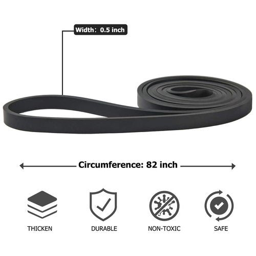 Pull Up Bands, Resistance Bands, Pull Up Assistance Band Exercise Bands for Men & Women Working Out, Body Stretching, Physical Therapy, Muscle Training - Black