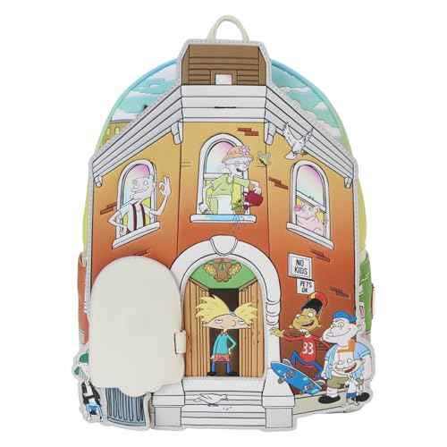 Loungefly Nickelodeon Hey Arnold! Sunset Arms Boarding House Mini Backpack