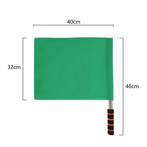 Sports Referee Hand Signal Flag Portable Track Field Competition Flag for Football Volleyball Rugby Training Match