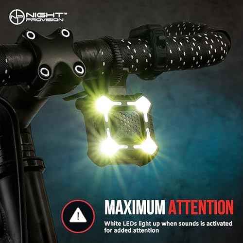 [New 2025] ZIREN 120-140dB High-Traffic Bike Horn & LED Light - Loudest Electric Horn w/Control Switch Rechargeable IPX4 Waterproof