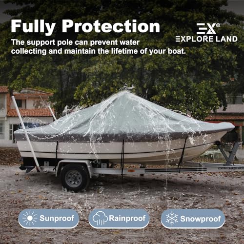 Explore Land Adjustable Boat Cover Support Pole - Black, 13-39 Inches