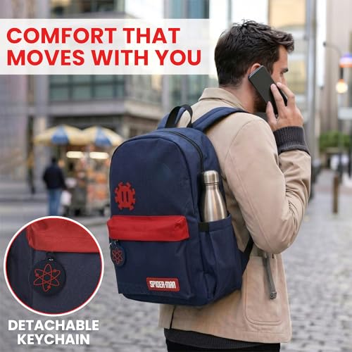 Adult Spider-Man Backpack with Line Art Design and Laptop Pocket