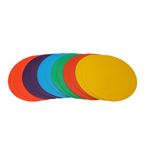 Eco Walker 10inch Spot Markers 12pcs Floor Flat Field Cones for Sports Speed Agility Training