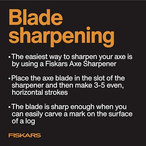 Fiskars X7 Small Hatchet Axe with Sheath for Chopping Wood Kindling for Campfires while Outdoors & Camping, Insert-Molded Forged Steel Head, Low-Friction Blade, Shock Absorbing Handle & Non-Slip Grip