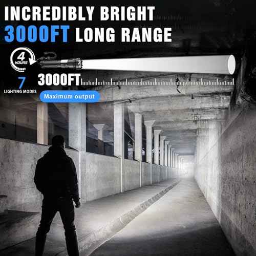 Led Flashlight Super Bright Flashlights Rechargeable High Lumens Torch 5 Modes Zoomable Waterproof for Camping Kids Adults Outdoor Hiking Emergency (L377-1pack)