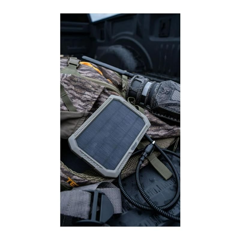 Solar Battery Pack for Trail Cameras - 12V Sol-Pak, 3000mAh Rechargeable Battery & 3ft Insulated Cable