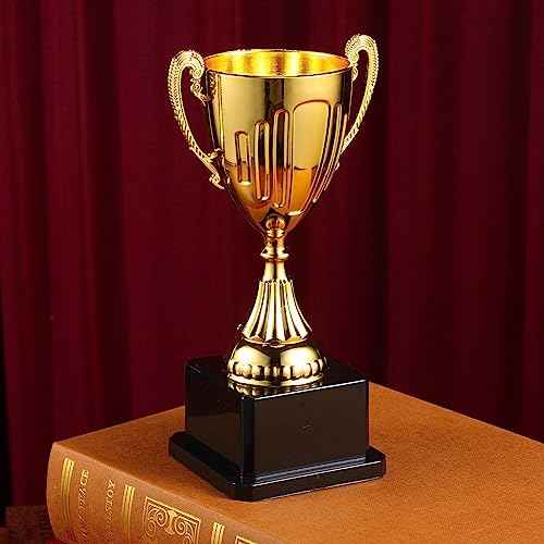 NOLITOY Gold Awards Trophy, Plastic Trophy Cup Rewards Winning Prize for Sports Tournaments Birthday Party Competitions Spelling Bee