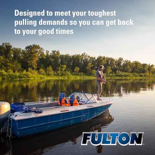 Fulton TJ12000101 Marine Trailer Jack, 1,200 lbs. Lift Capacity, Sidewind, Bolt-On Side Mount, 10 Inch Travel
