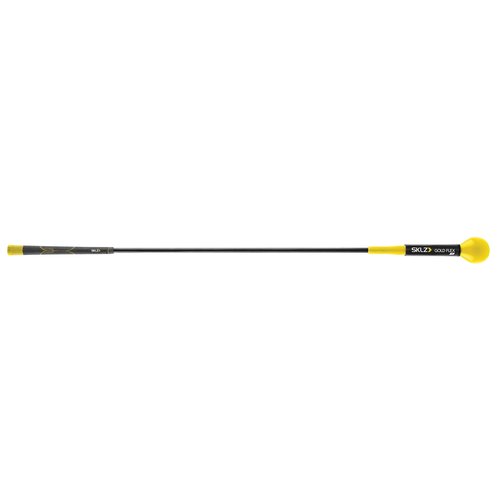 SKLZ Gold Flex Golf Swing Trainer and Warm-Up Stick - Essential Golf Accessories for Golfers, 48"/40” Golf Equipment for Distance, Balance Building, Power & Grip Training, Portable & Course-Legal