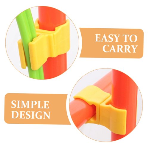 MOBUTOFU 10pcs Reusable Training Sign Pole Buckles for Football and Basketball Rod Connectors for Sports Agility Quick Setup and for Training Sessions