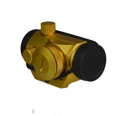 TWP Mini Reflex Dot Sight Scope, Red & Green Illumination,Weaver Picatinny Rail Mount Aluminum Structure Anodized Gold