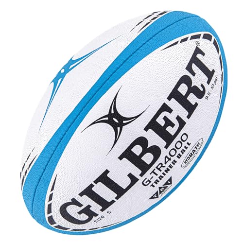 Gilbert G-TR4000 Rugby Training Ball Set - Blue, Pack of 5