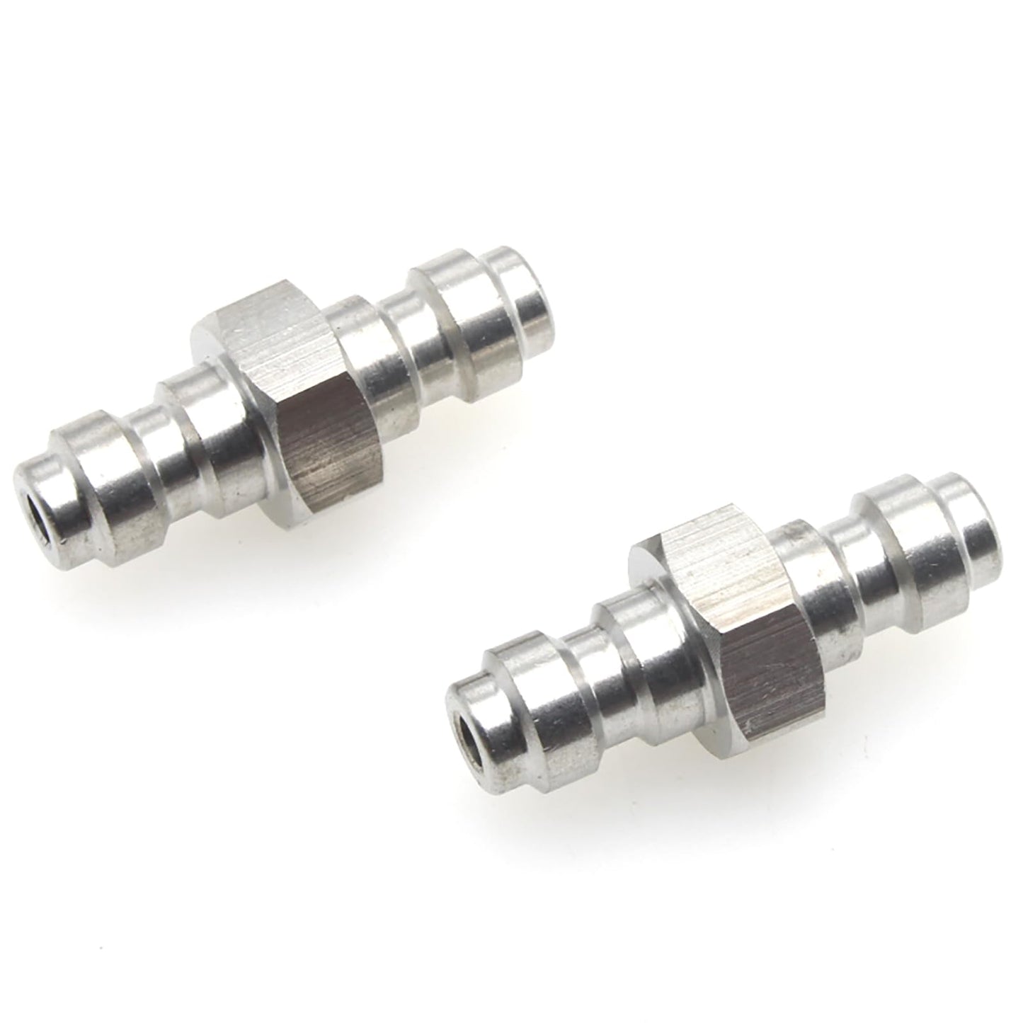 OZXNO 2 Pcs Universal 8mm Stainless Steel Male to Male Quick-Disconnect Coupling Adaptor for PCP Paintball Airsoft Air Gun Tool