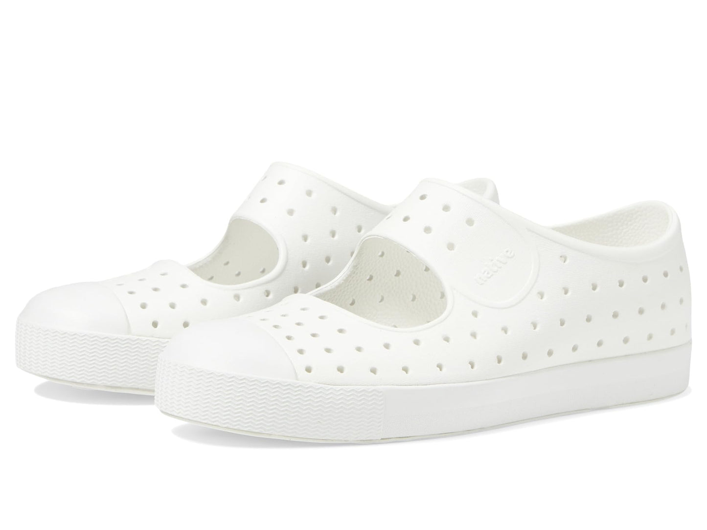 Native Shoes Unisex-Kids Jefferson Juniper Sneakers, Shell White/Shell White, 10 Toddler