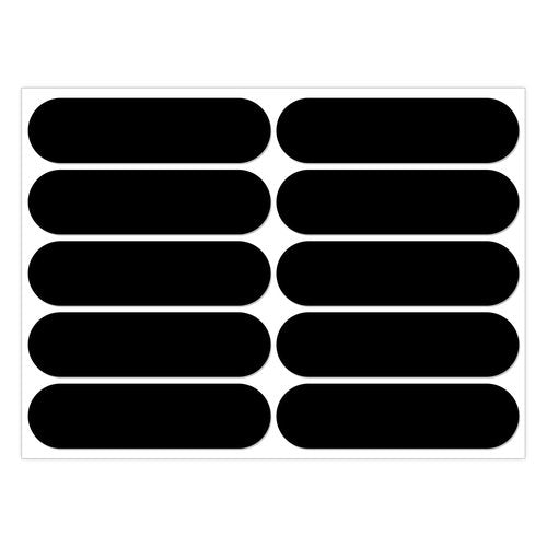 AOZUO 10Pcs Retro Reflective Stickers, Motorcycle Helmet Stickers Black Reflective Tape Night Visibility Reflectors Bicycle Reflective Sticker for Scooters Bike Stroller