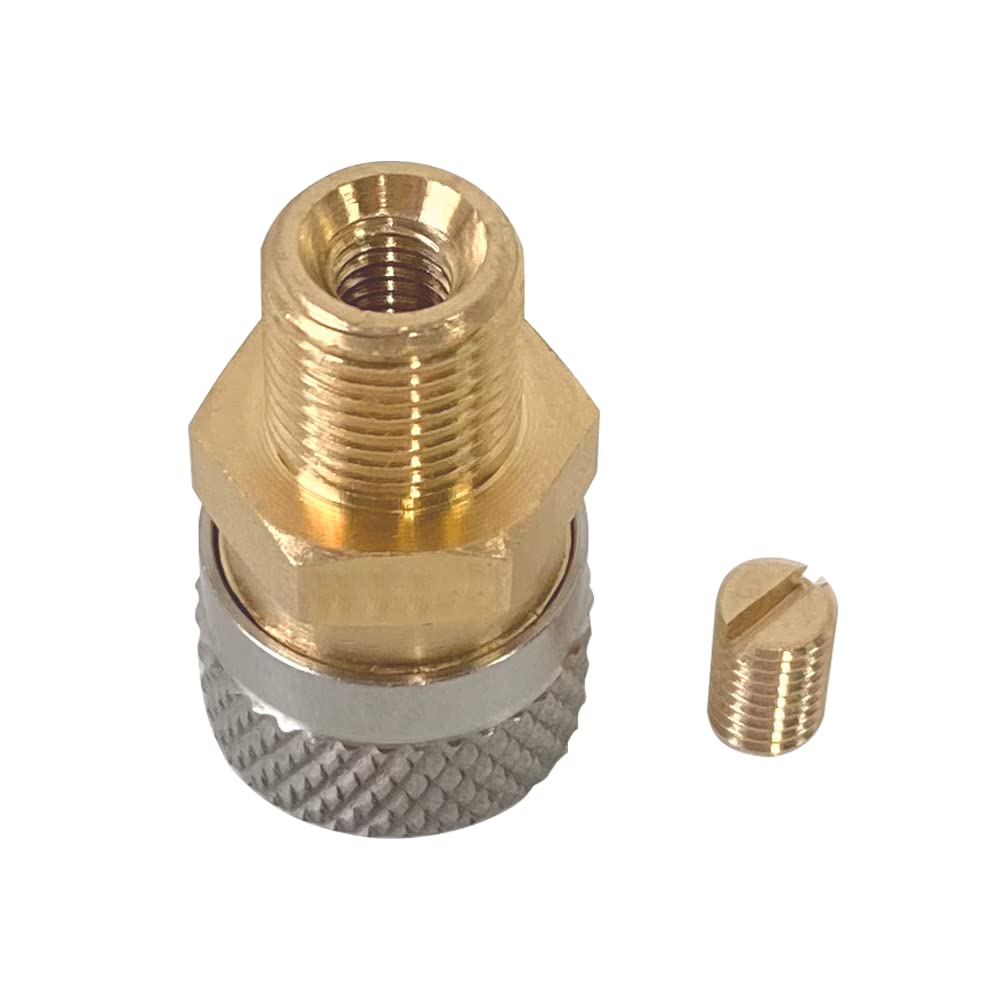 Universal 1/8" BSPP Male Thread Quick-Disconnect Plug Adapter, Foster Female Quick-Disconnect to 1/8'' BSPP Male, 5000 PSI, PCP Paintball Charging Fittings Plug