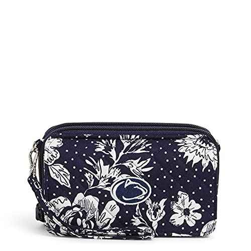 Women's Cotton Collegiate All in One Crossbody Purse with RFID Protection (Multiple Teams Available)