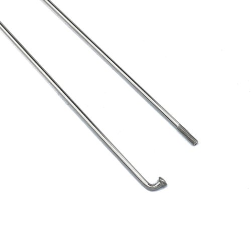Meuey Lyot 260mm/10.2 Inch Stainless Steel Spokes Mountain Bike/Road Bike Steel 14G Spokes Silver with 14mm Spoke Caps -12PCS