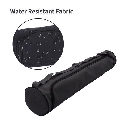 Ogetok Yoga Mat Bag, Full Zip Exercise Yoga Mat Carrier Bag with Adjustable Strap, Waterproof Yoga Mat Carry Bag Strap for Most Yoga Mats to Gym Class Beach Park Travel for Women & Men (Black)