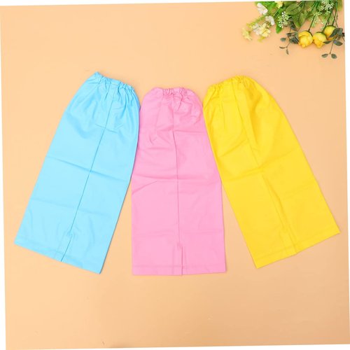 PRETYZOOM 1 Pair Waterproof Leg Cover Slip Rain Leg Cover Gaiters Overshoes Stain Rain Pants Waterproof Trousers Rain Leg Lightweight Hiking Covers Yellow
