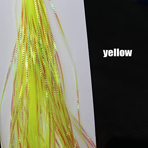 Fly Tying Flash Material Set - 5 Colors Lateral Scale Tinsel for Streamers