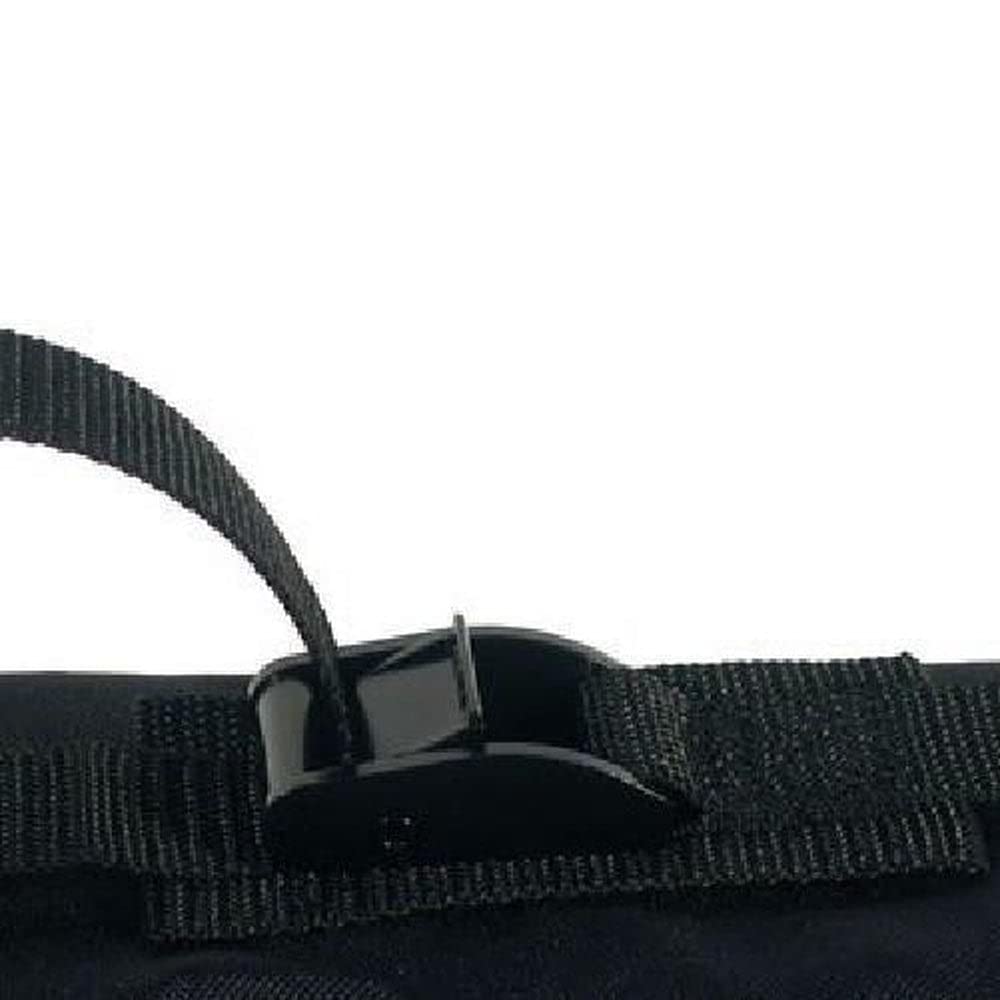 DORSAL Universal Soft Roof Rack Pads for Surfboard Kayak SUPs with Car Tie Down Straps and Storage Bag - Pack of 2 Black Polyester