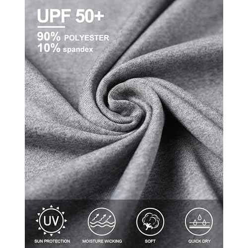 Roadbox Swim Shirts Short Sleeve for Men, Sun Protection UPF 50+ Fishing Rash Guard, UV Gym Workout Shirt for Running Outdoor