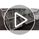 Transparent 8-Piece Championship Ring Display Cases Set with Stand, 2.17 Inch