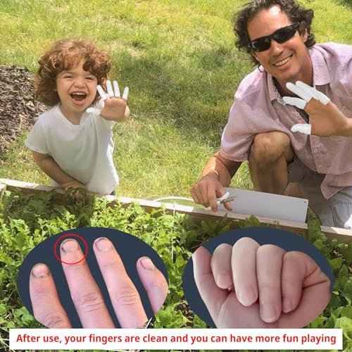 100 Pcs Disposable Finger Cots, Large Latex Finger Protectors for Clean and Dry Protection, Rubber Fingers Tips Tips for Beauty and Electronic Repair (Large White)