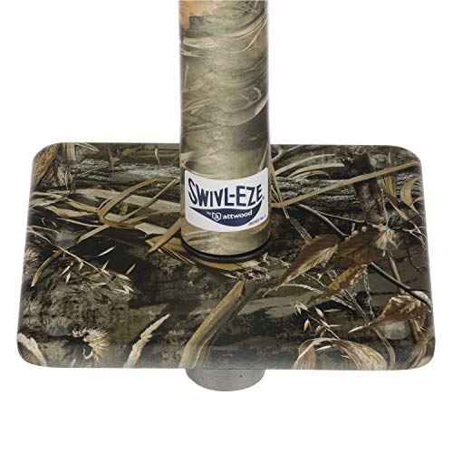 Attwood 97749C-7 Swivl-Eze Lock¡¯N-Pin ¨ú-Inch Pedestal Package, Camouflage Finish, 11 Inches Tall, 7-Inch x 7-Inch Base Plate
