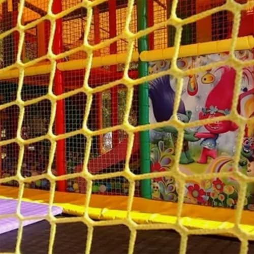 Balcony Safety Netting for Playground Climbing Protection Climbing Cargo Net with 4cm Mesh Knotless Braid (1.5x6m/5x20ft)