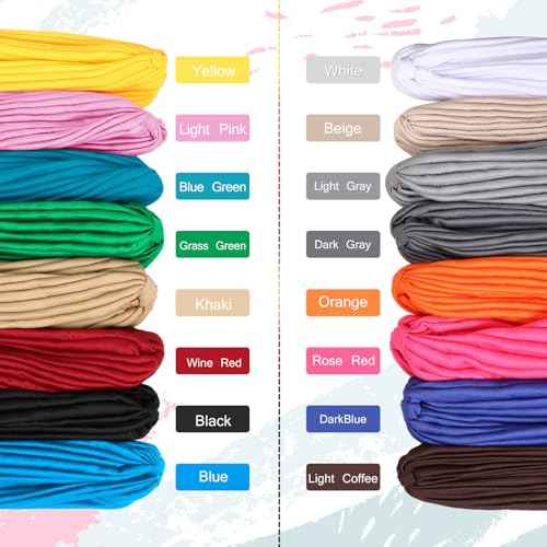 SATINIOR 16 Pieces Stretch Turbans Chemo Head Wraps Polyester Head Beanie Cover para Mujer Turbantes for Women