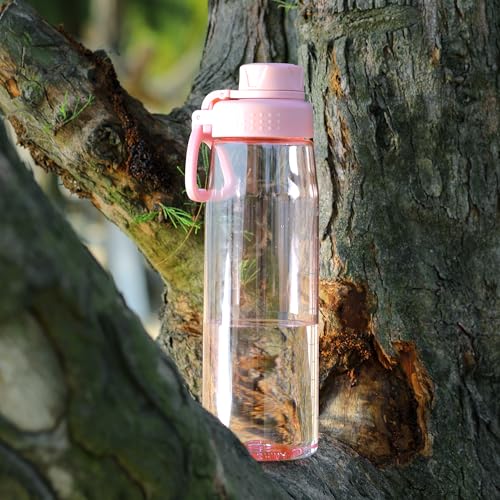 Pink 32oz BPA-Free Water Bottle with Wide Mouth & Leakproof Spout - Travel & Outdoor