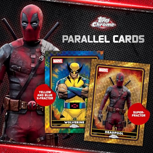 2025 Deadpool Chrome Trading Card Box - Collectible Comic & Movie Set