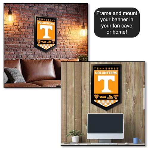 Tennessee Volunteers Heritage Banner - 15x24 Inch Felt Pennant for Fans