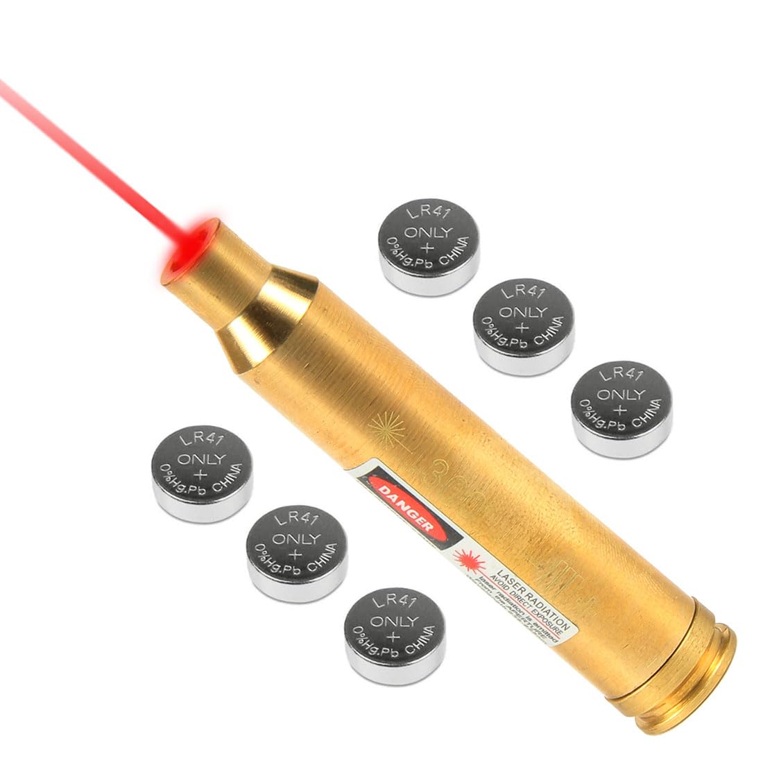 TACFUN Cal .300 Win MAG Red Laser Bore Sight Boresighter Laser Boresight with 2 Sets of Batteries