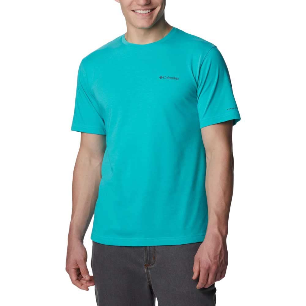 Columbia Men's Thistletown Hills Short Sleeve, Bright Aqua, Large Tall