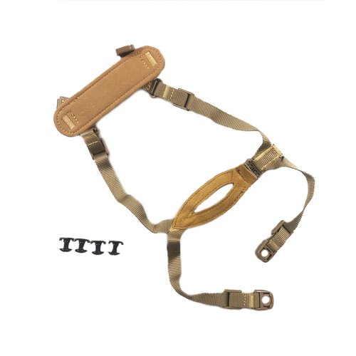 H World Shopping Airsoft Tactical MICH Helmet Retention System with 4 Points Chin Strap