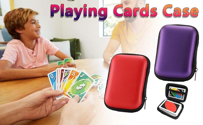 Waterproof Card Game Case for UNO and Playing Cards - Compact & Durable Storage