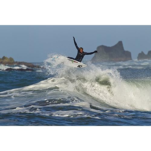 O'Neill Heat 5mm Round Toe Neoprene Boot with Textured Rubber Sole for Cold Water Surfing, Paddleboarding, Snorkeling, Black, 12
