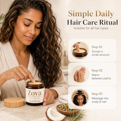 Hair Growth Balm with , Castor & Argan – Scalp Nourishing Treatment for All Hair Types