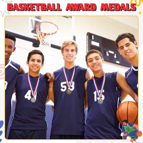 Award Medals 1st 2nd 3rd Place Medals Metal Winner Trophy Awards Gold Silver Bronze Prizes for Sports Competitions Party, 2 Inches