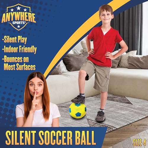 Silent Indoor Soccer Ball - 8-Inch Airless Foam Training Ball